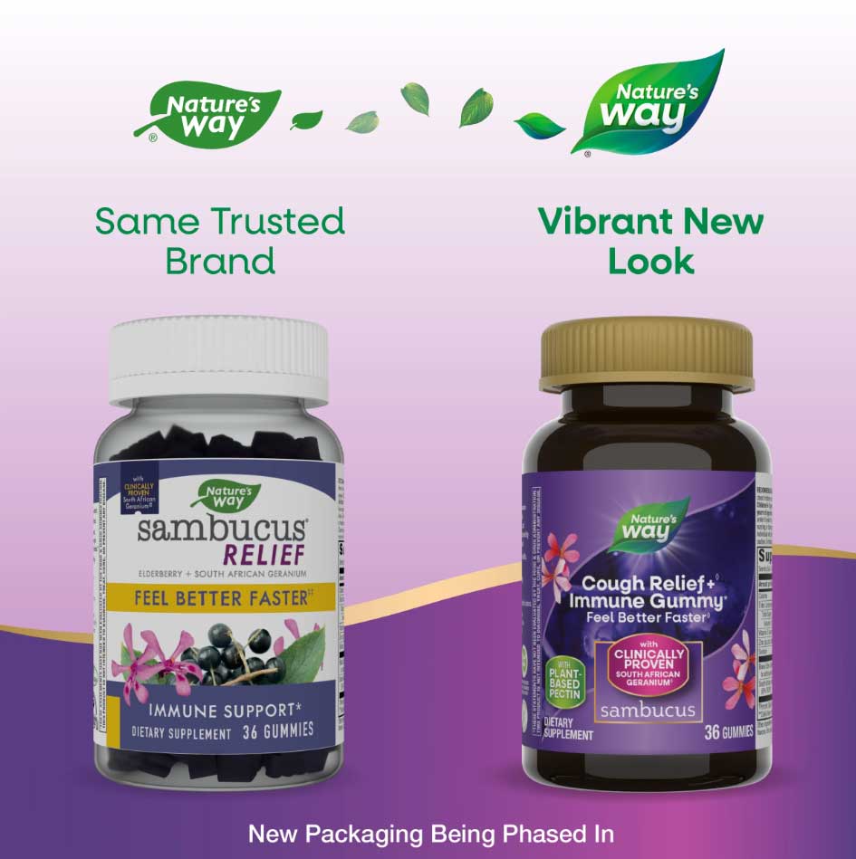 Nature's Way Sambucus Cough Relief + Immune Gummy
