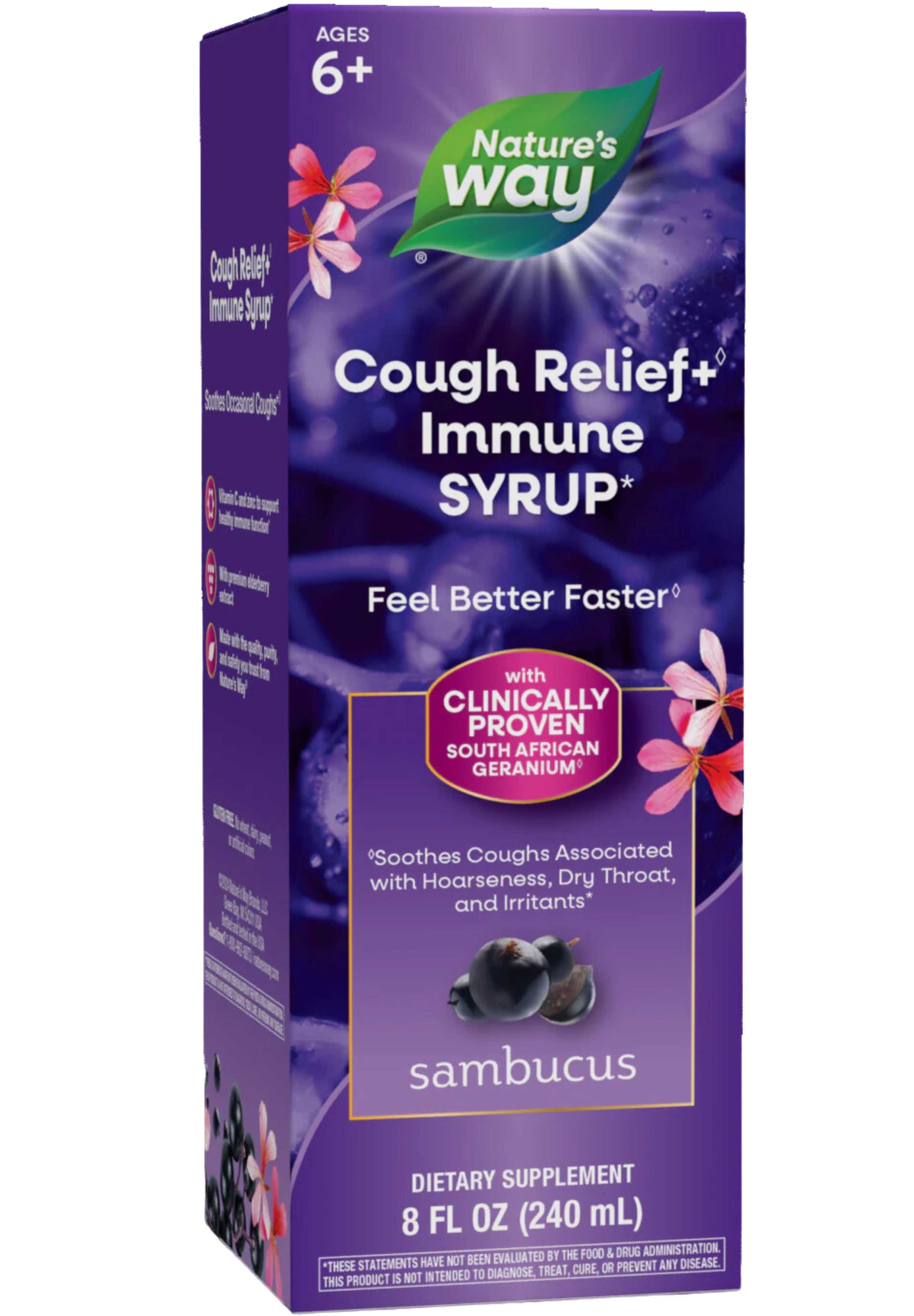 Nature's Way Sambucus Cough Relief + Immune Syrup