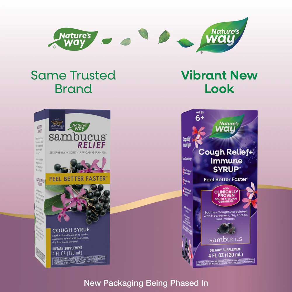 Nature's Way Sambucus Cough Relief + Immune Syrup