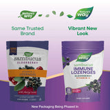 Nature's Way Sambucus Immune Lozenges Vitamin C Wild Cherry Lozenges