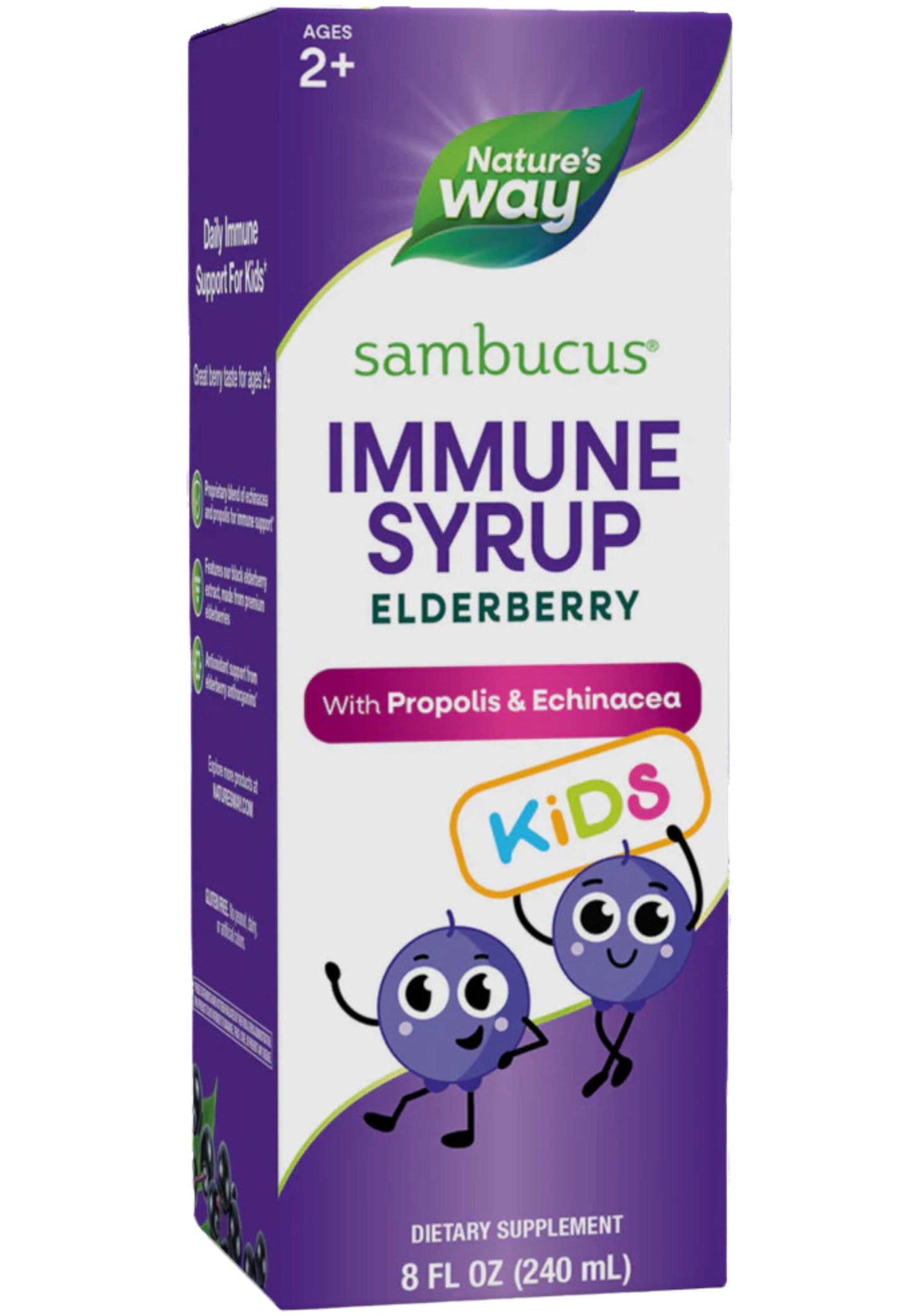 Nature's Way Sambucus Immune Syrup for Kids (Formerly Sambucus for Kids Berry Flavored)
