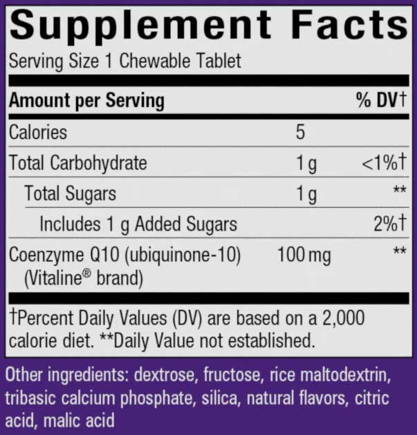 Nature's Way Smart Q10, CoQ10 100 mg, Tropical Fruit
