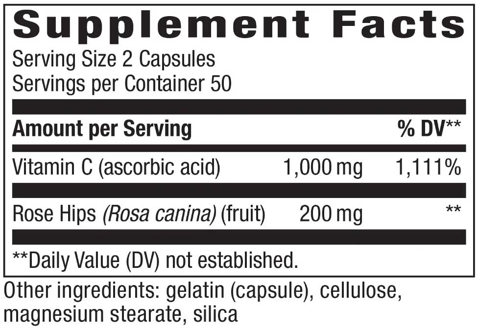 Nature's Way Vitamin C with Rose Hips