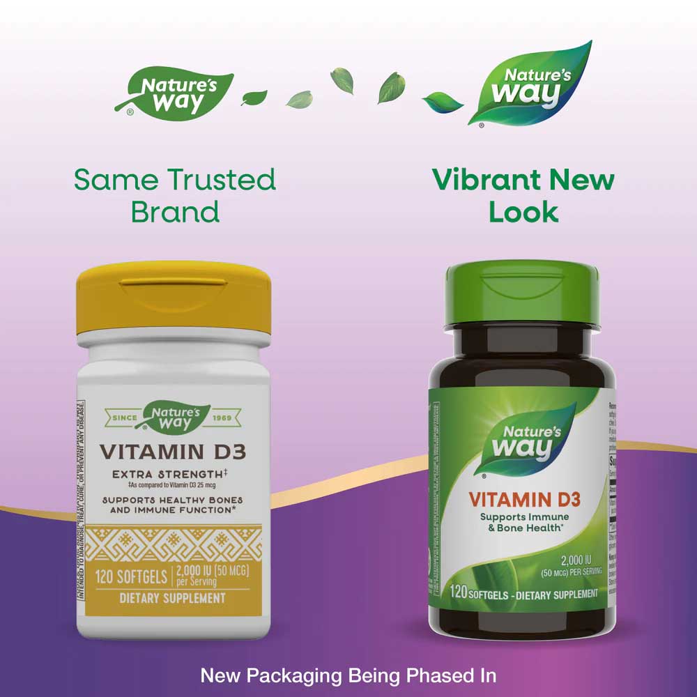 Nature's Way Vitamin D3 (Formerly Vitamin D3 Extra Strength)