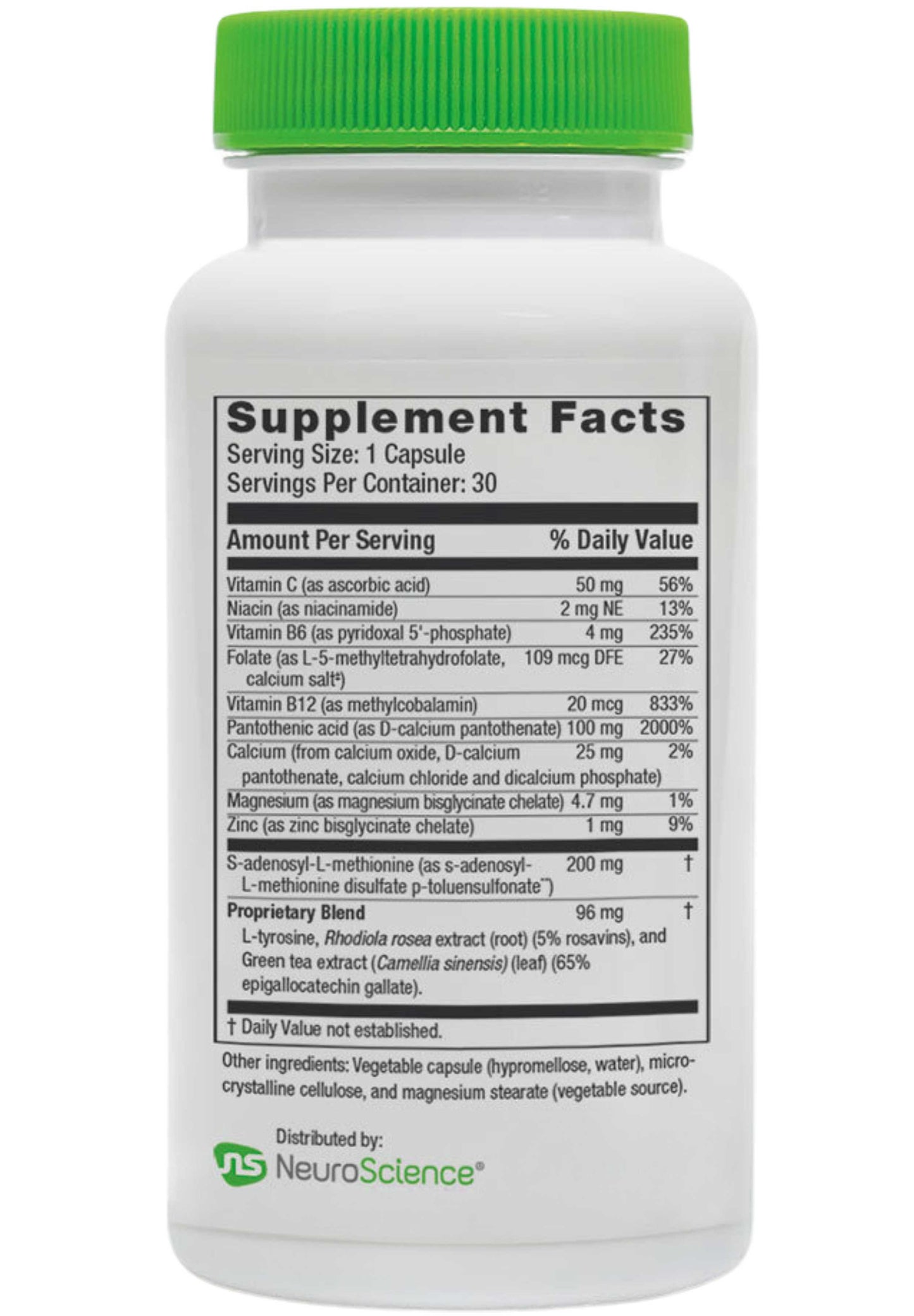 NeuroScience AdreCor with SAMe