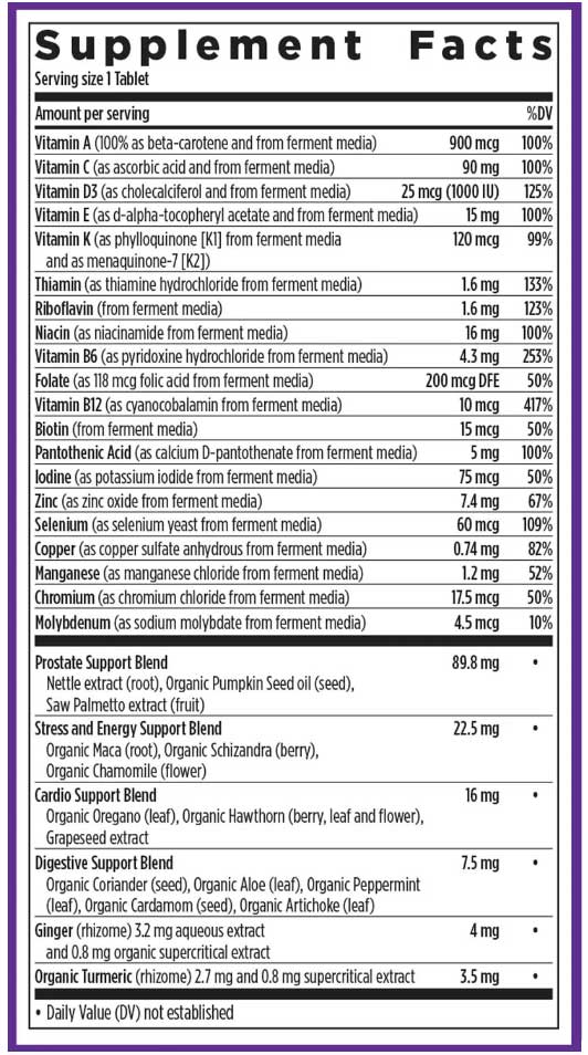 New Chapter One Daily Every Man's Multivitamin 40+