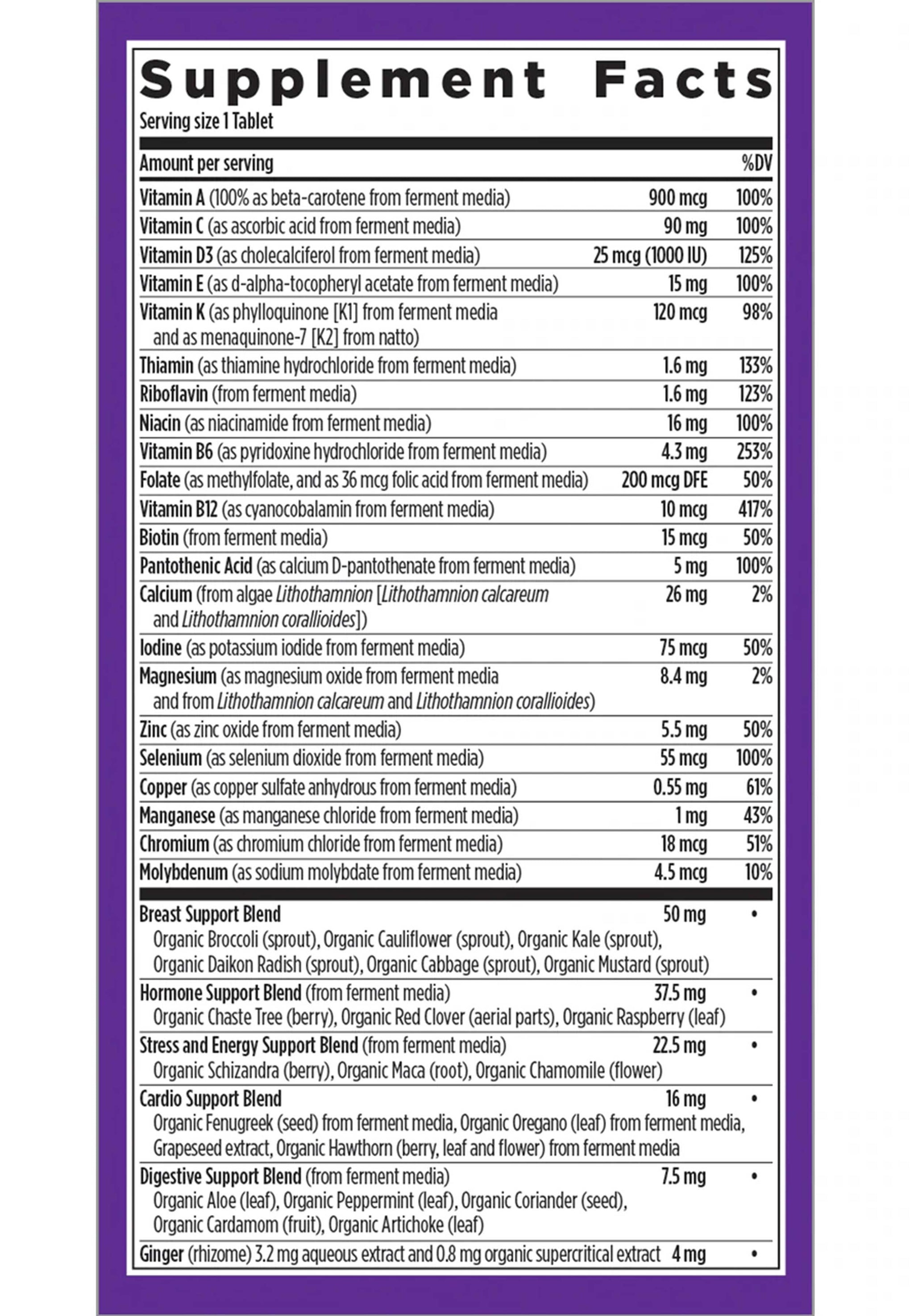 New Chapter One Daily Every Woman's Multivitamin 40+