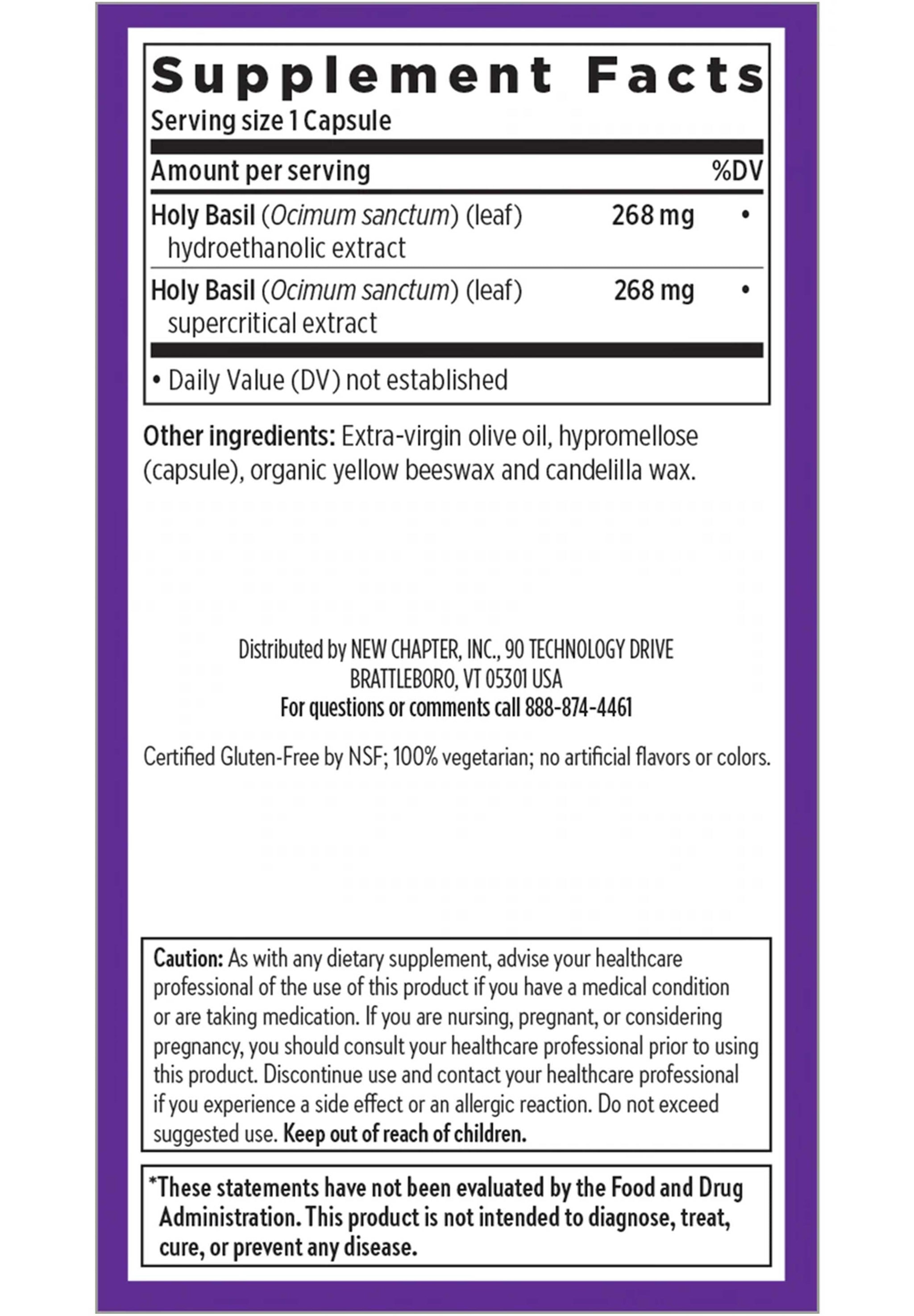 New Chapter Holy Basil Force