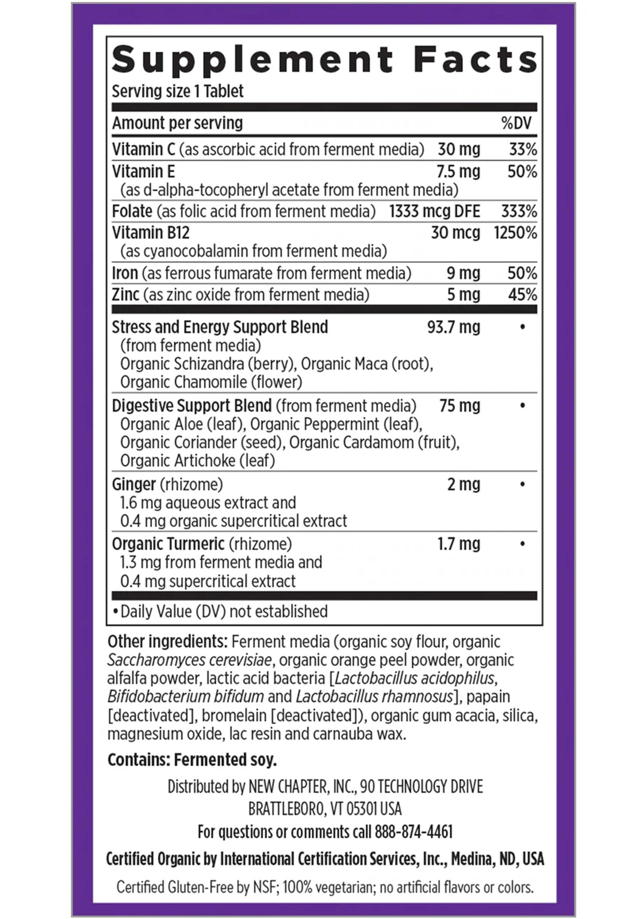 New Chapter Fermented Iron Complex