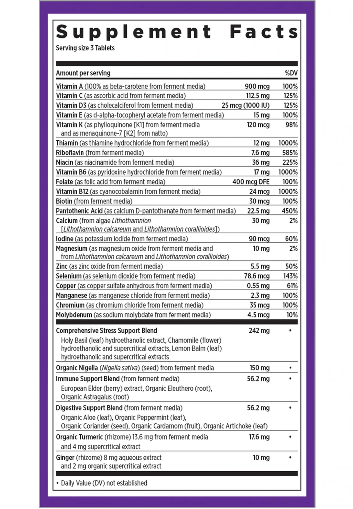New Chapter Perfect Calm Multivitamin