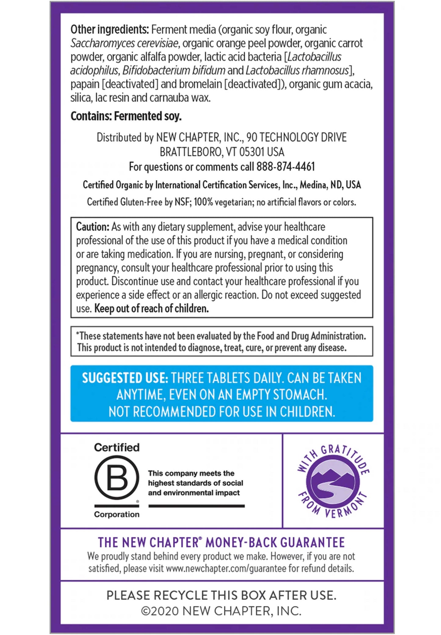 New Chapter Perfect Calm Multivitamin