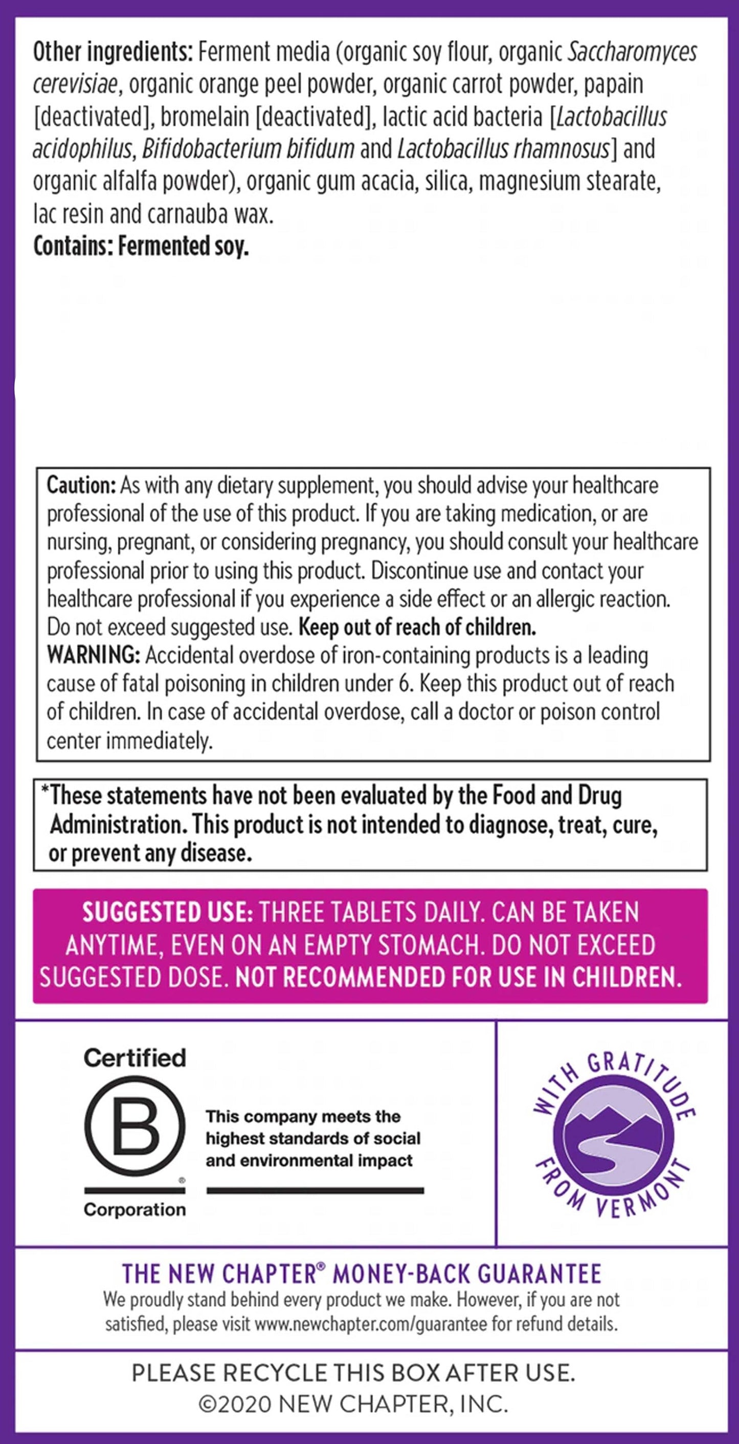 New Chapter Perfect Postnatal Multivitamin