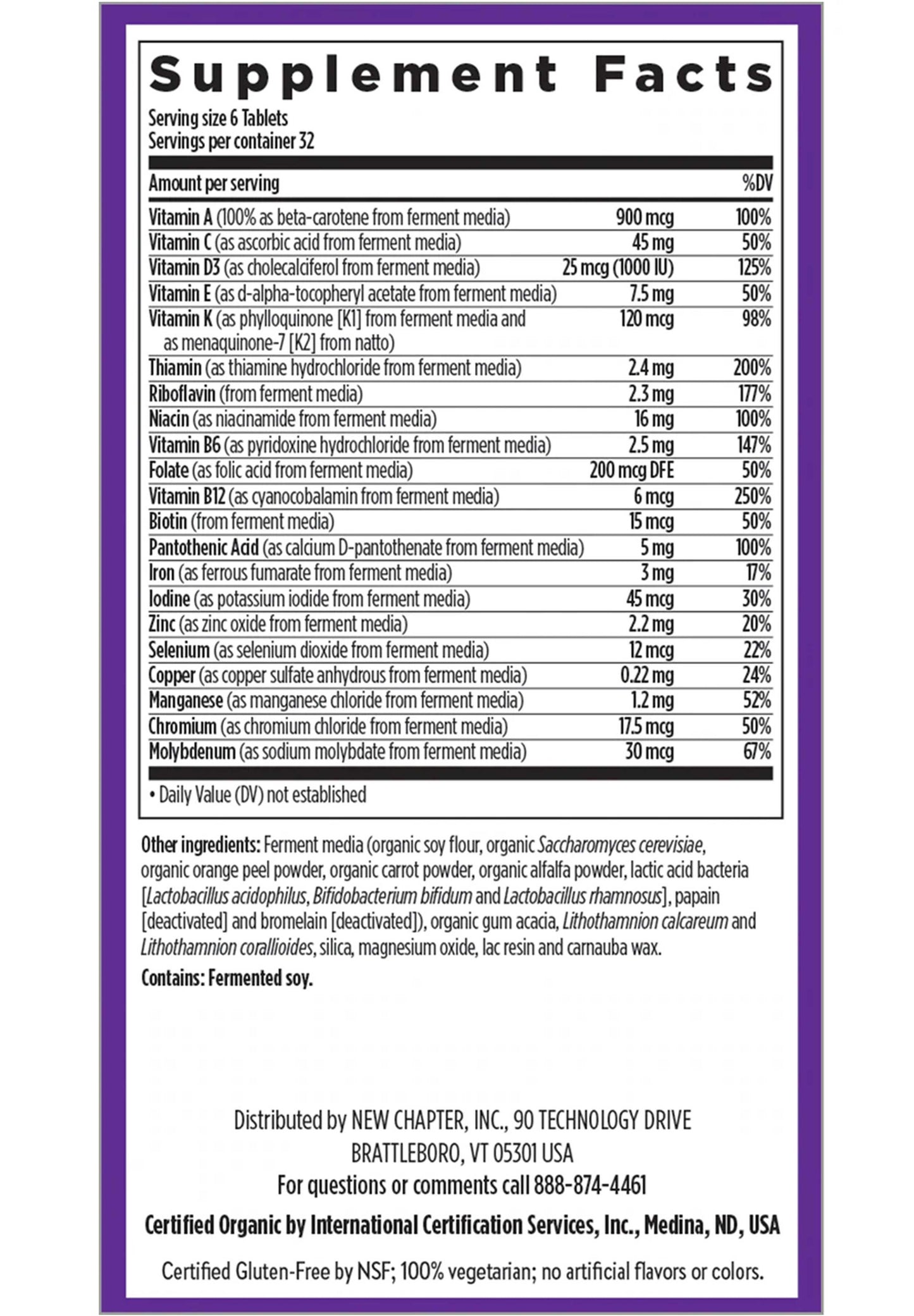New Chapter Tiny Tabs Multivitamin