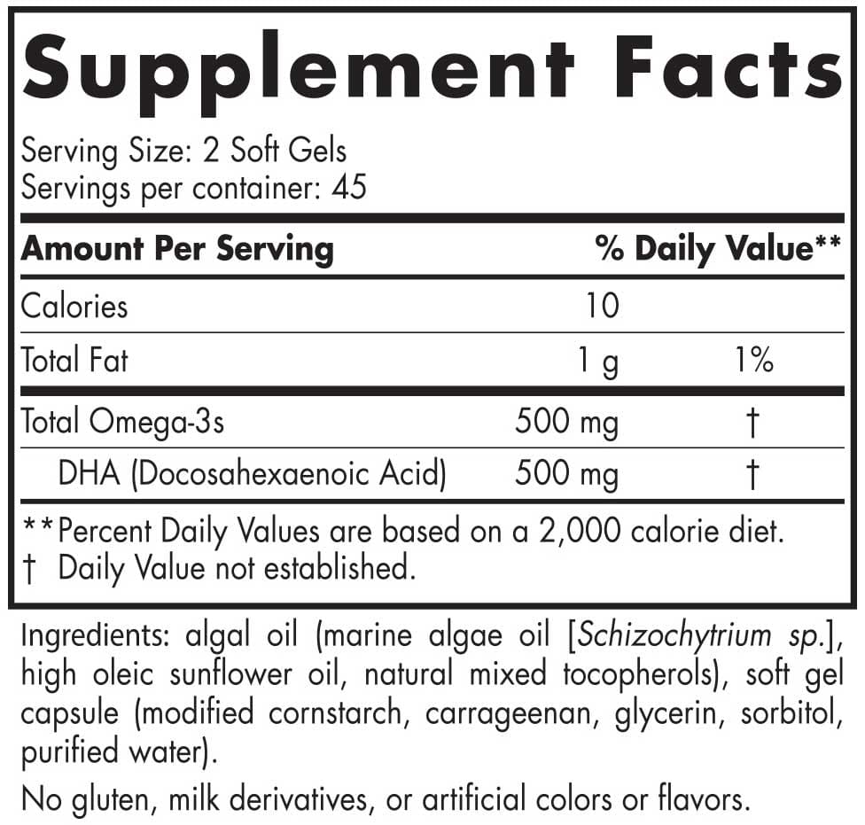 Nordic Naturals Algae DHA