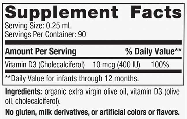 Nordic Naturals Baby's Vitamin D3 Liquid