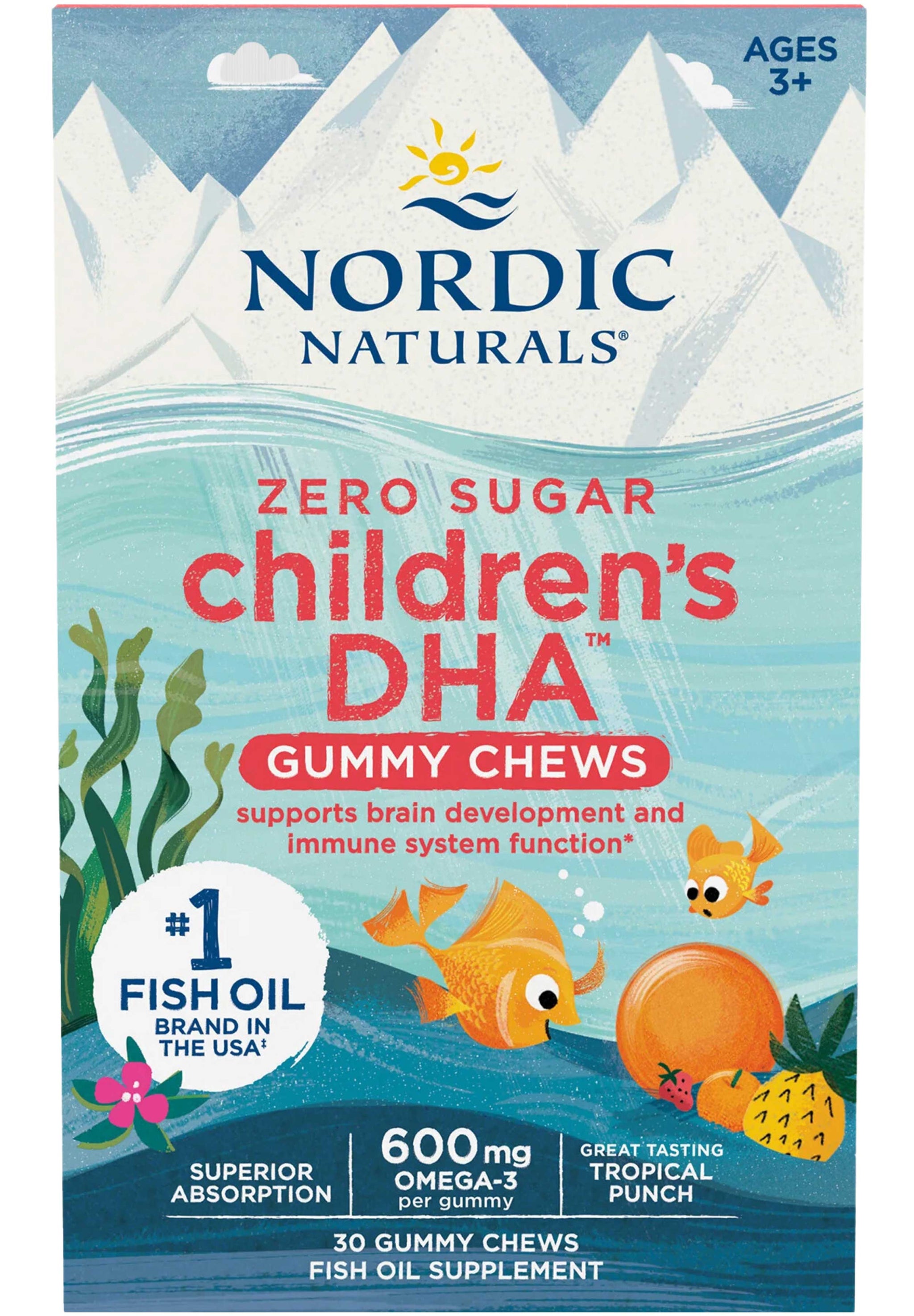 Nordic Naturals Zero Sugar Children's DHA Gummies