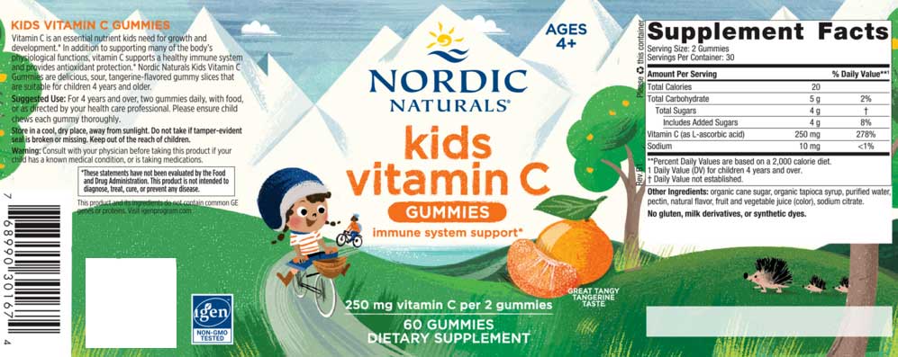 Nordic Naturals Kids Vitamin C Gummies