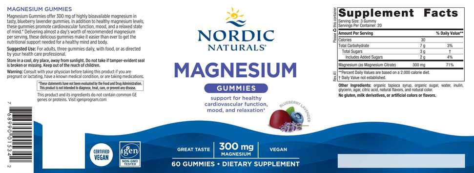 Nordic Naturals Magnesium Gummies