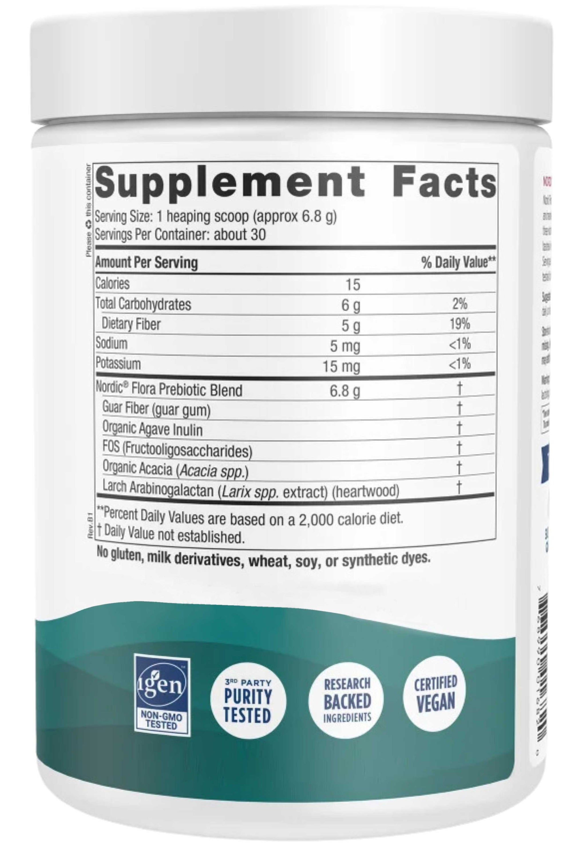 Nordic Naturals Nordic Flora Prebiotic Powder