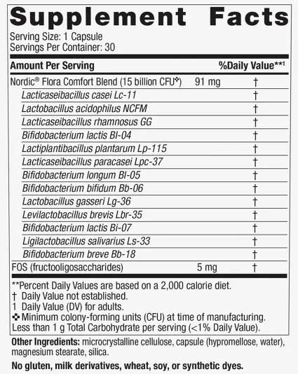 Nordic Naturals Nordic Flora Probiotic Comfort