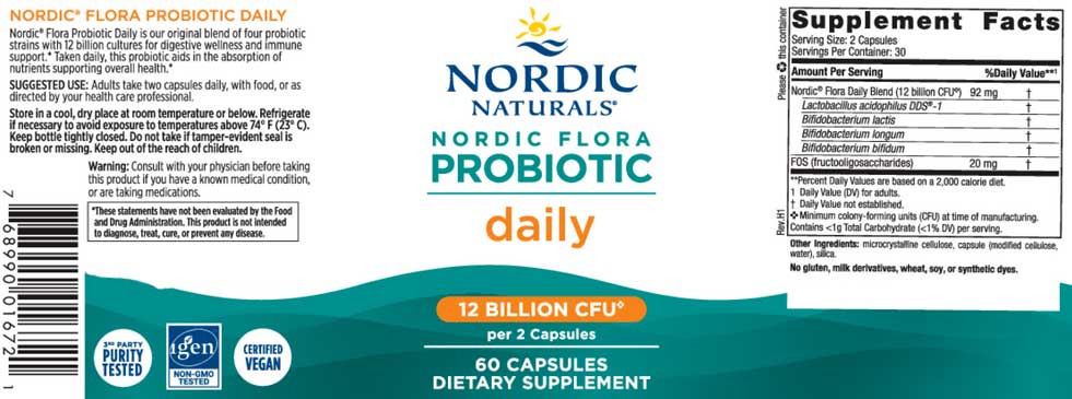 Nordic Naturals Nordic Flora Probiotic Daily