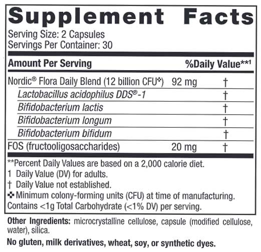 Nordic Naturals Nordic Flora Probiotic Daily