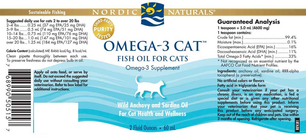 Nordic Naturals Omega-3 Cat