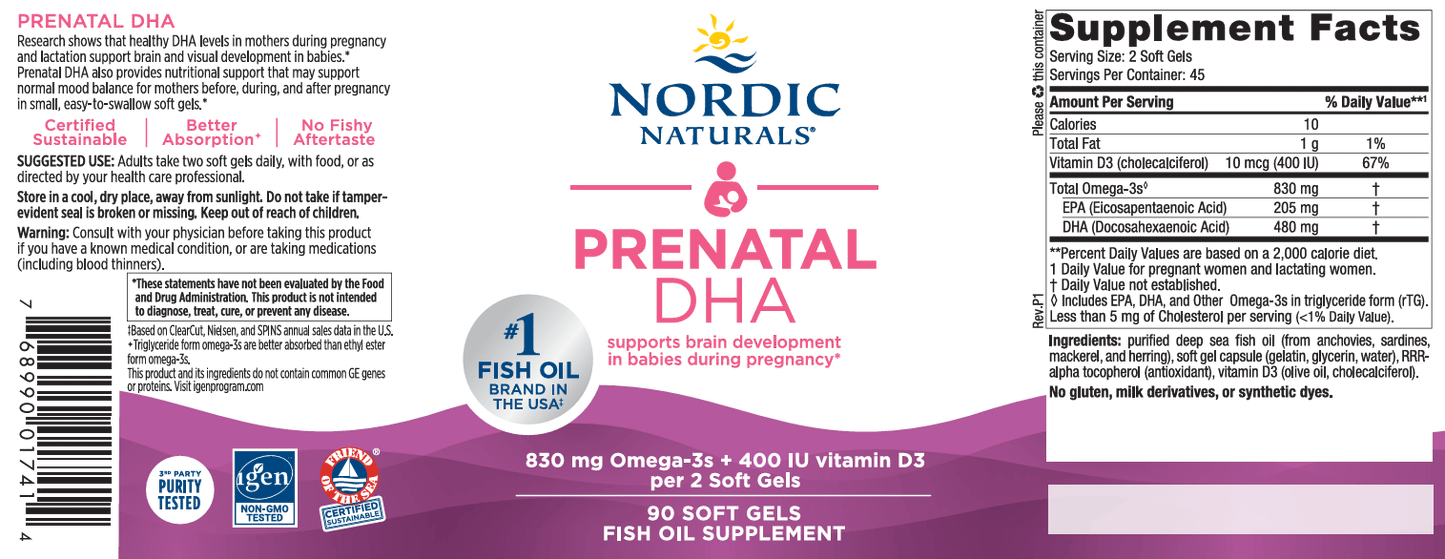 Nordic Naturals Prenatal DHA