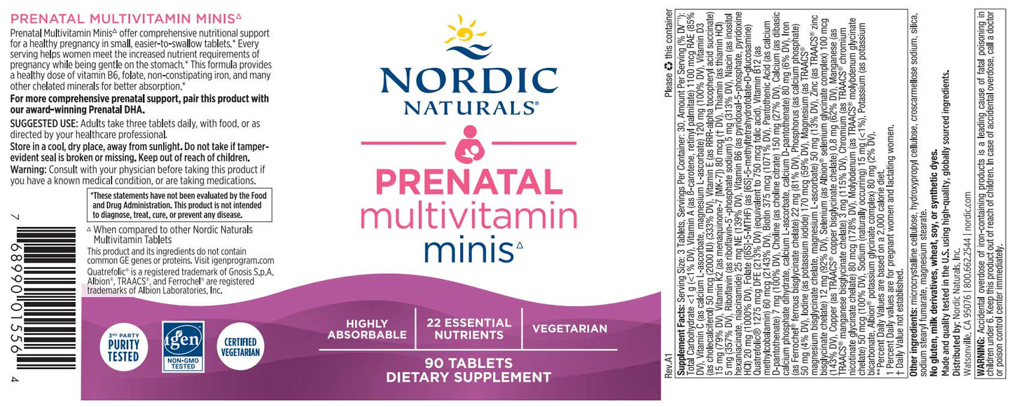 Nordic Naturals Prenatal Multivitamin Minis▵
