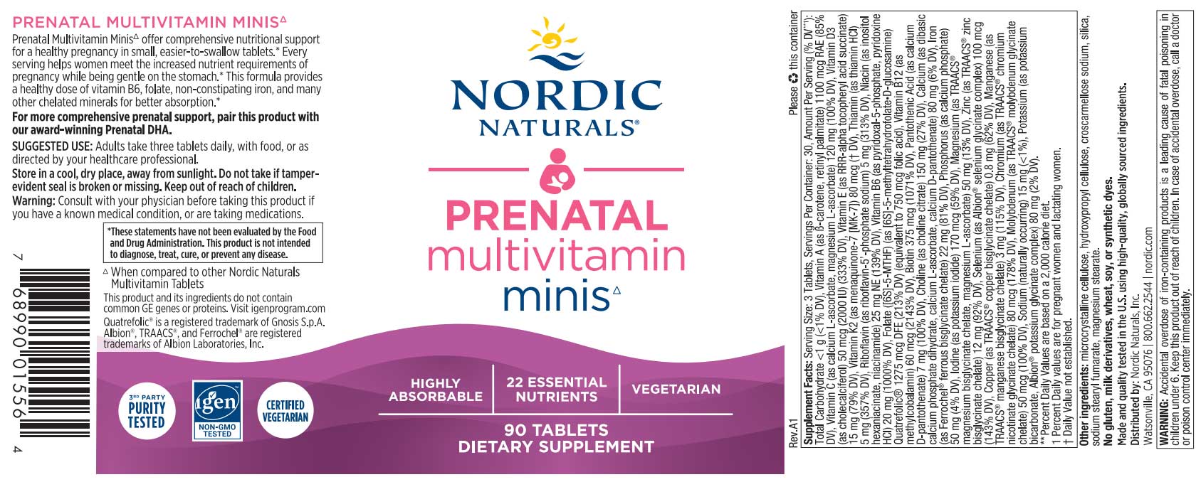 Nordic Naturals Prenatal Multivitamin Minis▵
