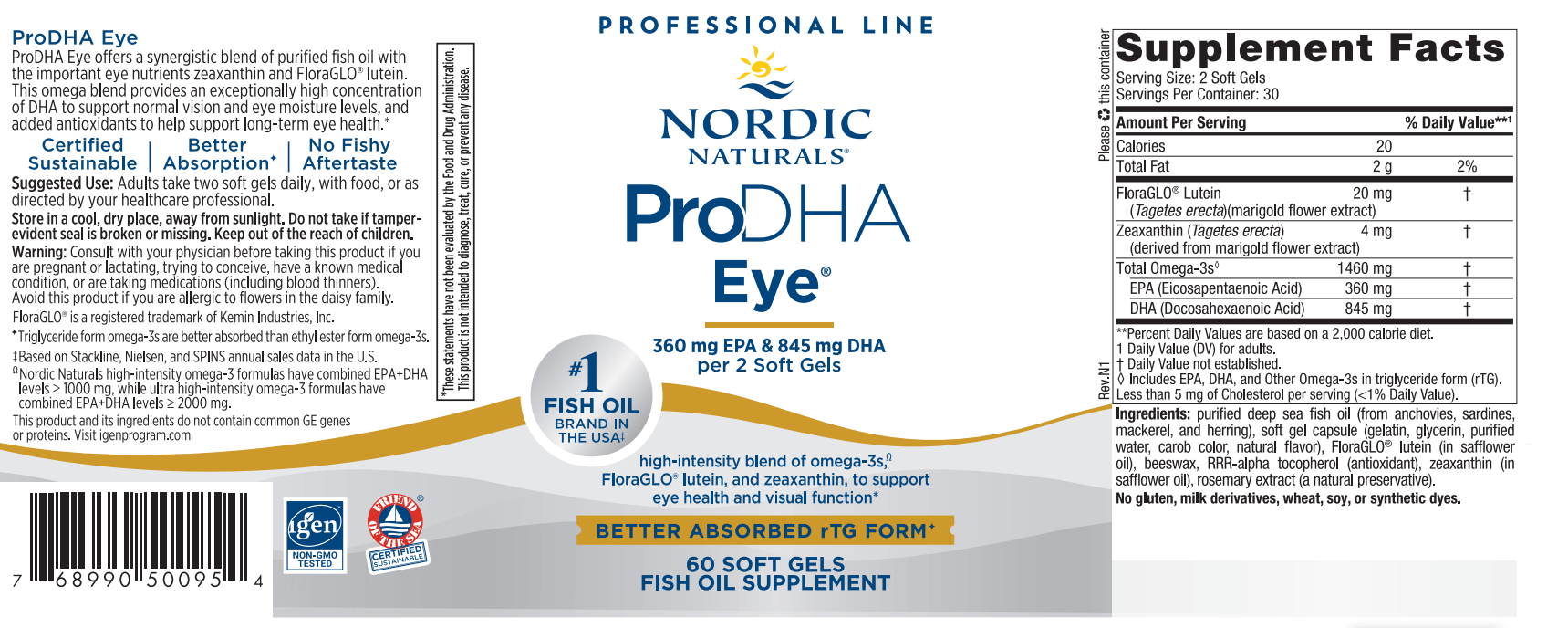 Nordic Naturals ProDHA Eye