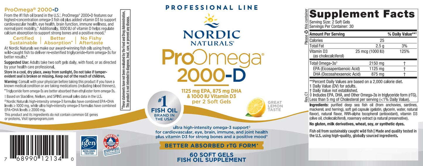Nordic Naturals ProOmega 2000-D
