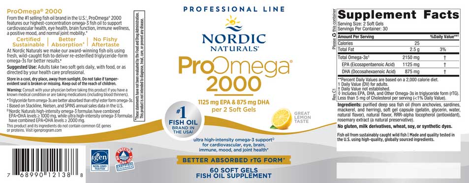 Nordic Naturals ProOmega 2000