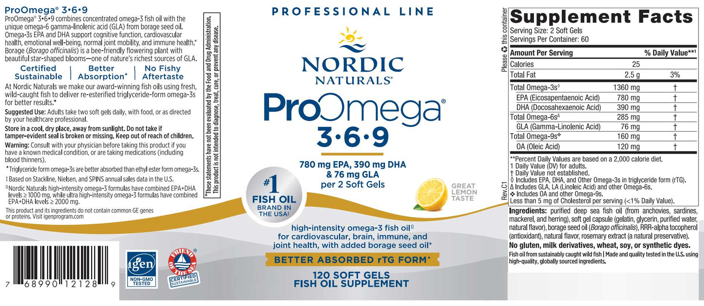Nordic Naturals ProOmega 3.6.9