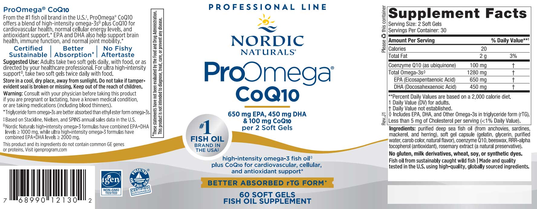 Nordic Naturals ProOmega CoQ10