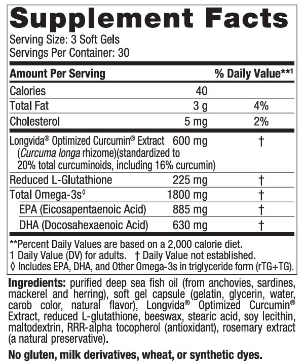 Nordic Naturals ProOmega Curcumin (Formerly ProOmega CRP)