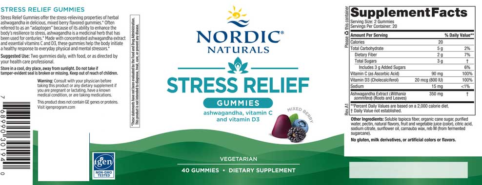 Nordic Naturals Stress Relief Gummies