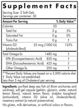 Nordic Naturals Ultimate Omega D3 Sport