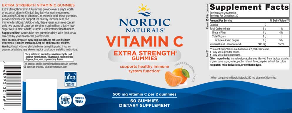 Nordic Naturals Vitamin C Extra Strength Gummies