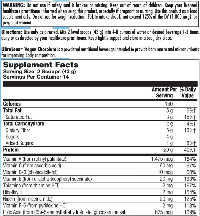 Nutra BioGenesis UltraLean Vegan