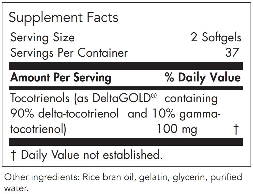 Nutricology Delta-Fraction Tocotrienols