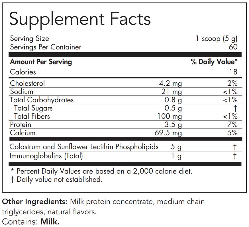 Nutricology Phospholipid Colostrum