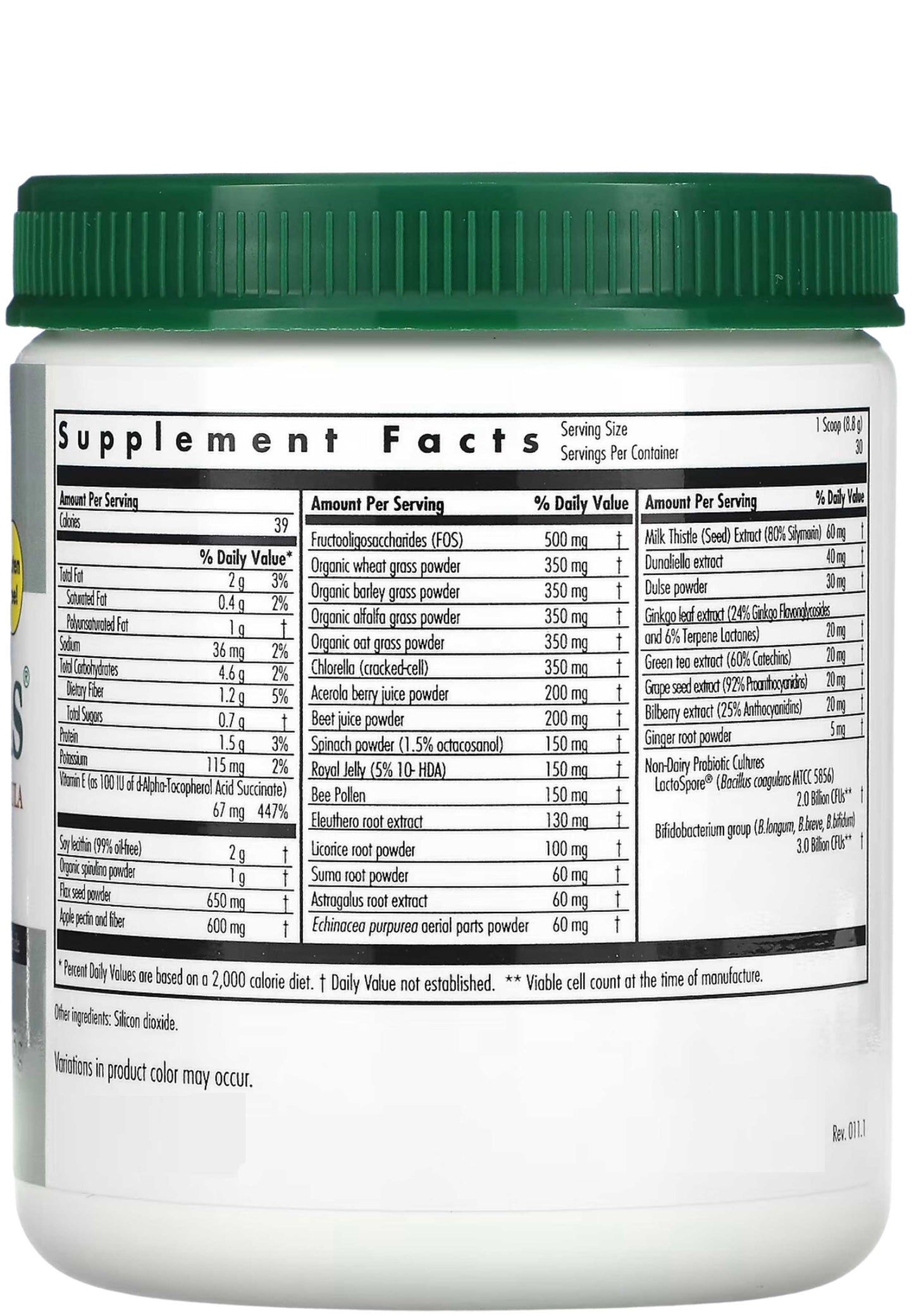 Nutricology ProGreens with Advanced Probiotic Formula