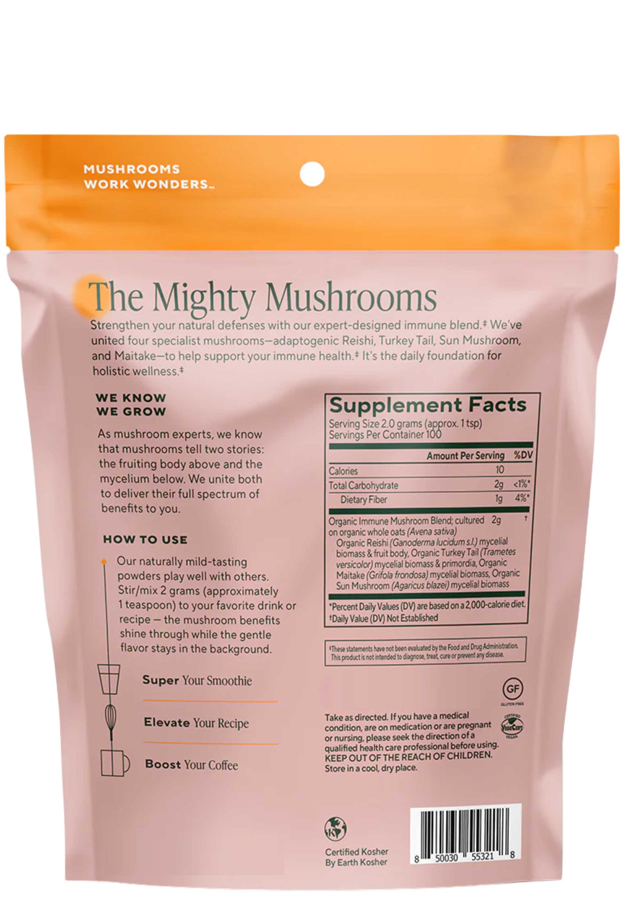 Om Mushroom Superfood Immune Defense Powder