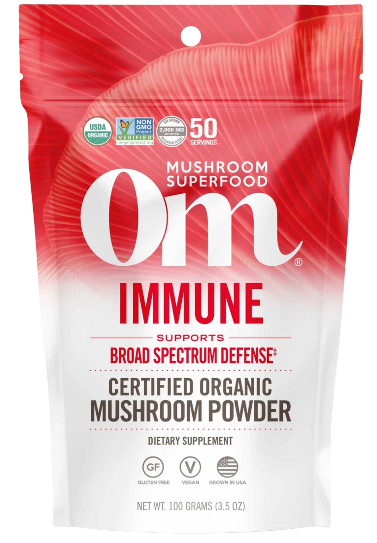 Om Mushroom Superfood Immune Defense Powder
