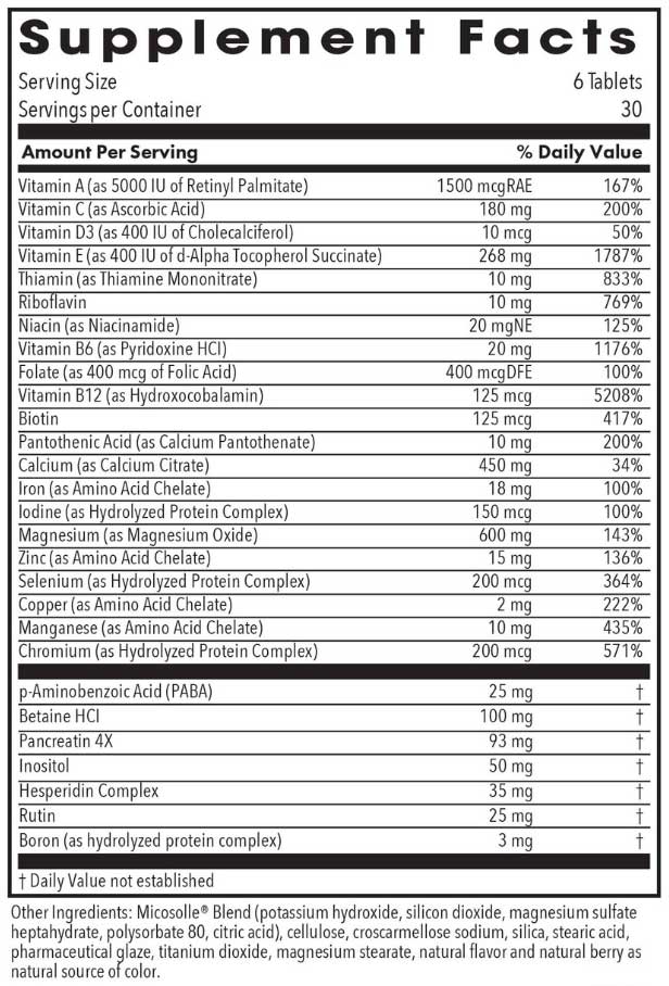 Allergy Research Group Optimox Gynovite Women's Multivitamin for Postmenopause