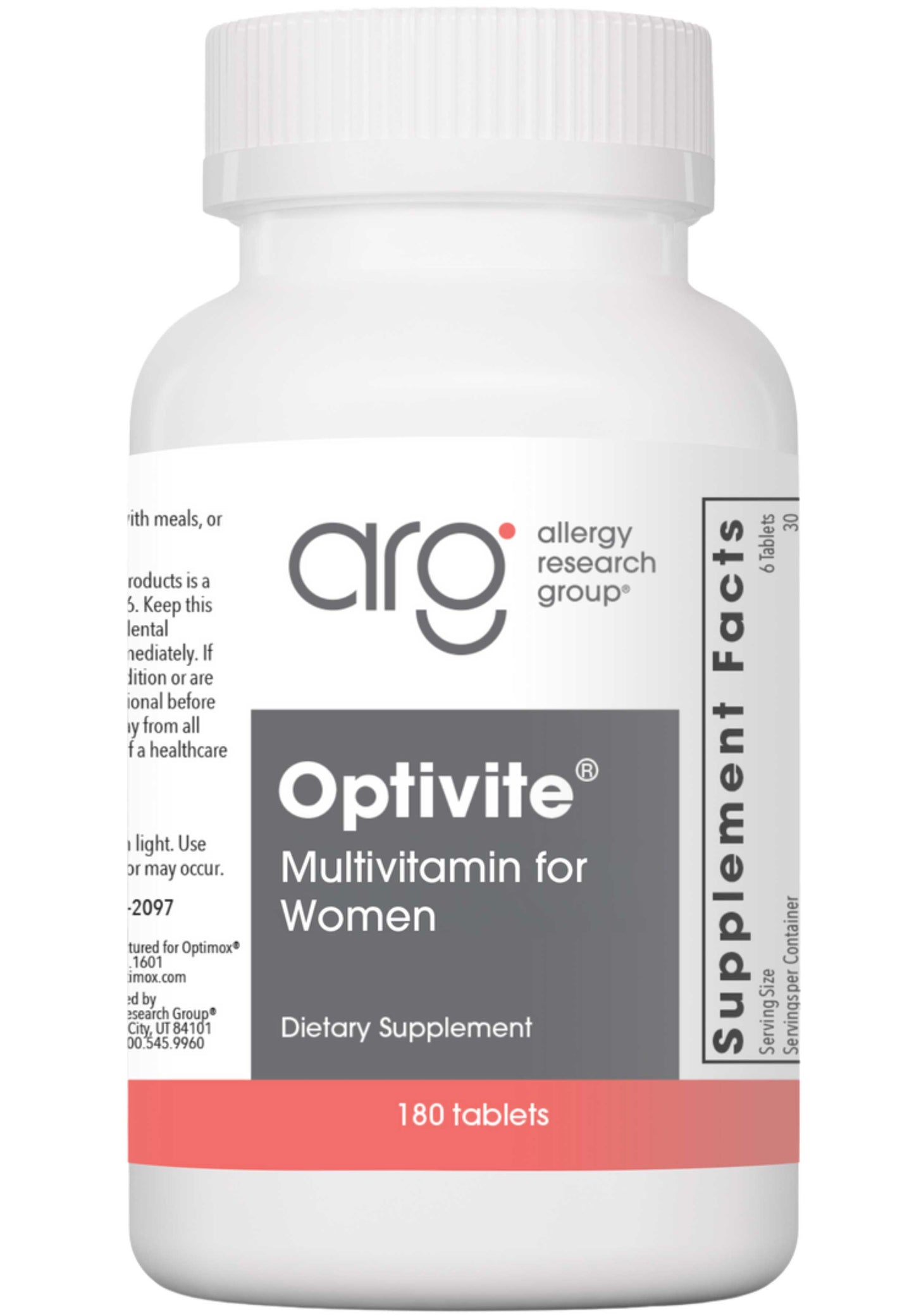Allergy Research Group Optimox Optivite Multivitamin for Women (formerly Optivite P.M.T.)