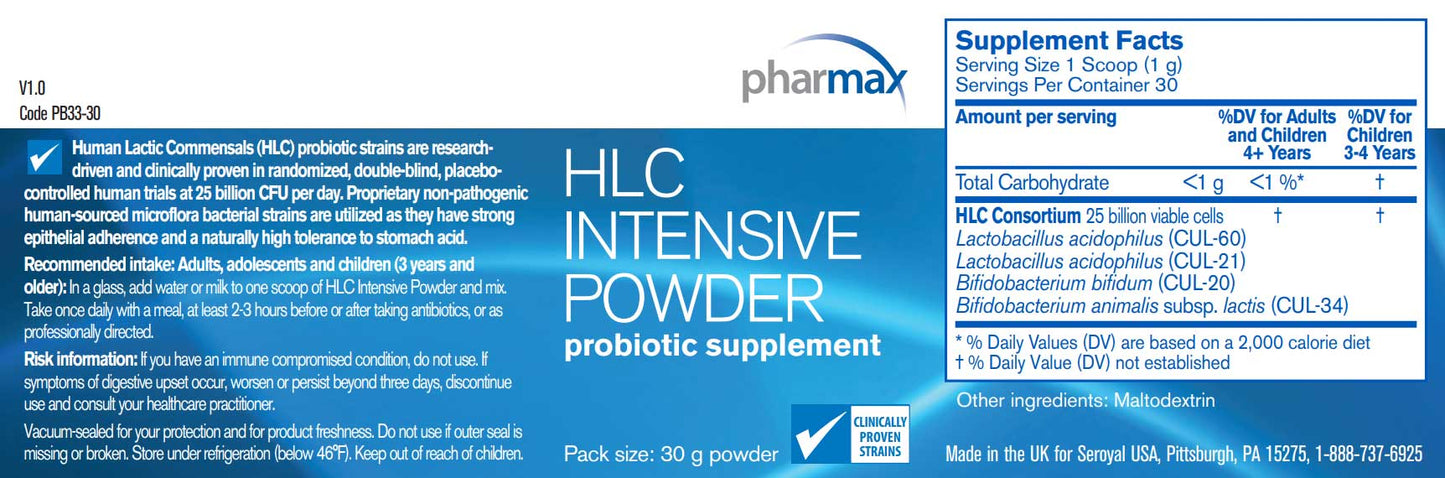 Pharmax HLC Intensive