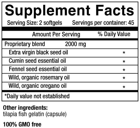 Physician's Strength Black Seed Oil Softgels