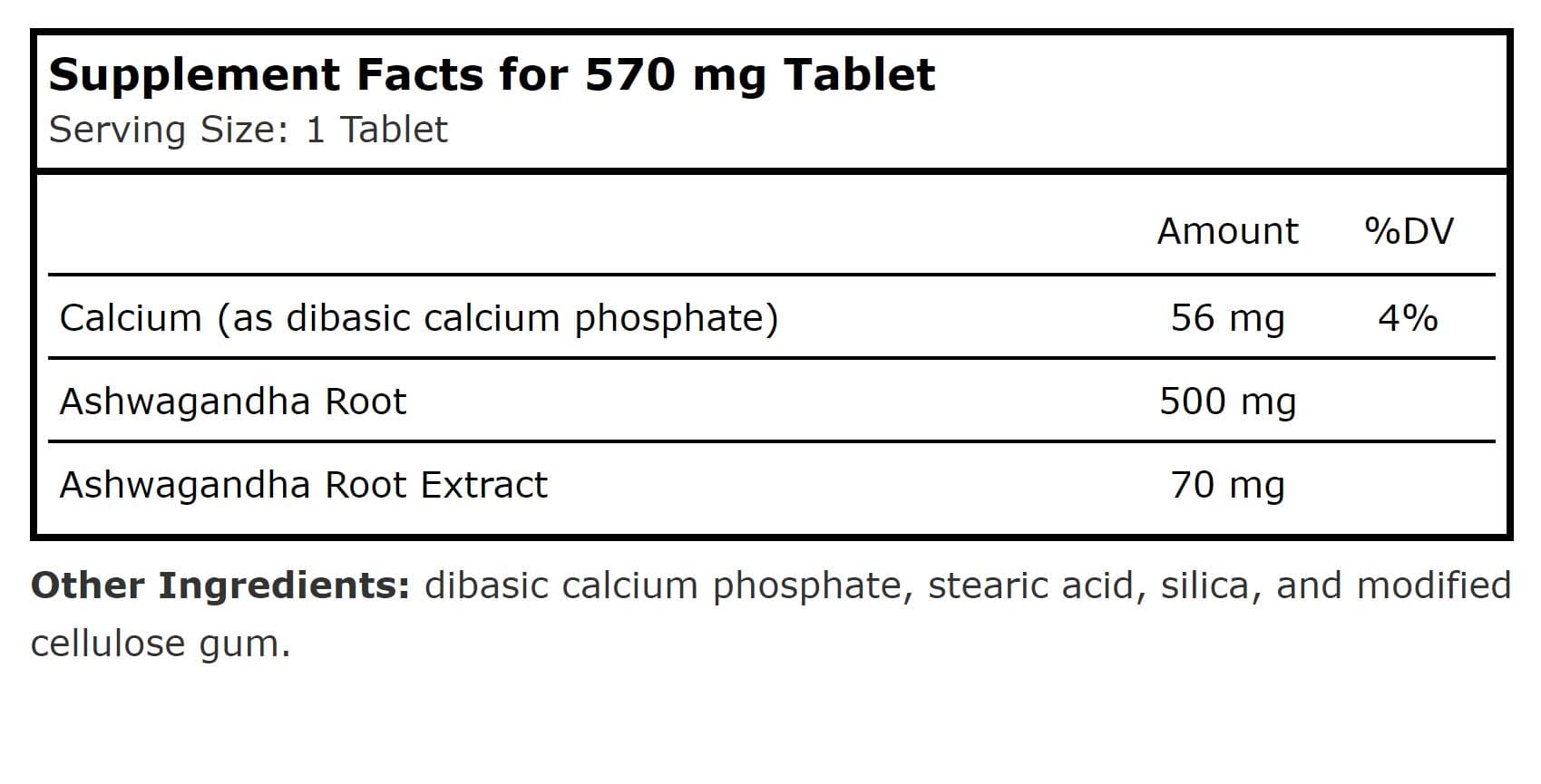 Planetary Herbals Ashwagandha 570mg